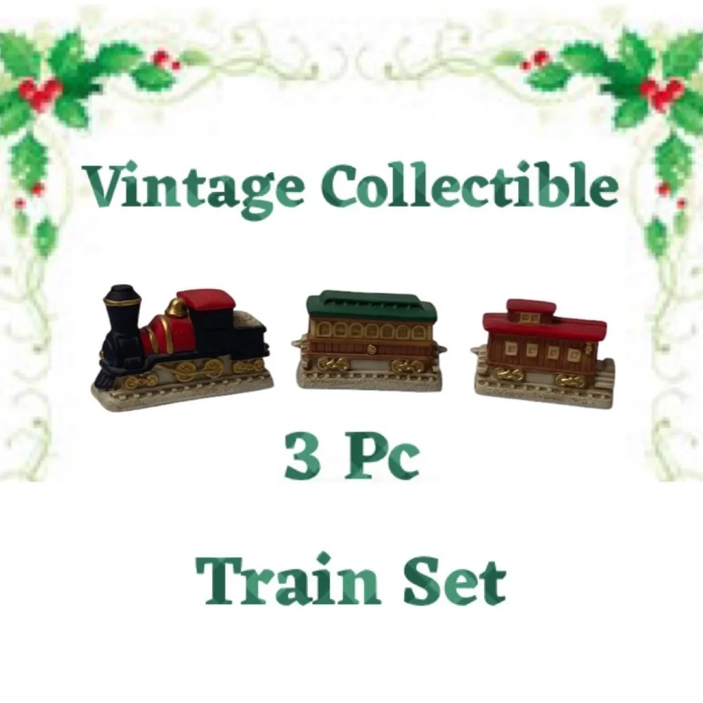 Vintage Train Homco Home Interior Collectors Christmas Ornaments Gift Decoration